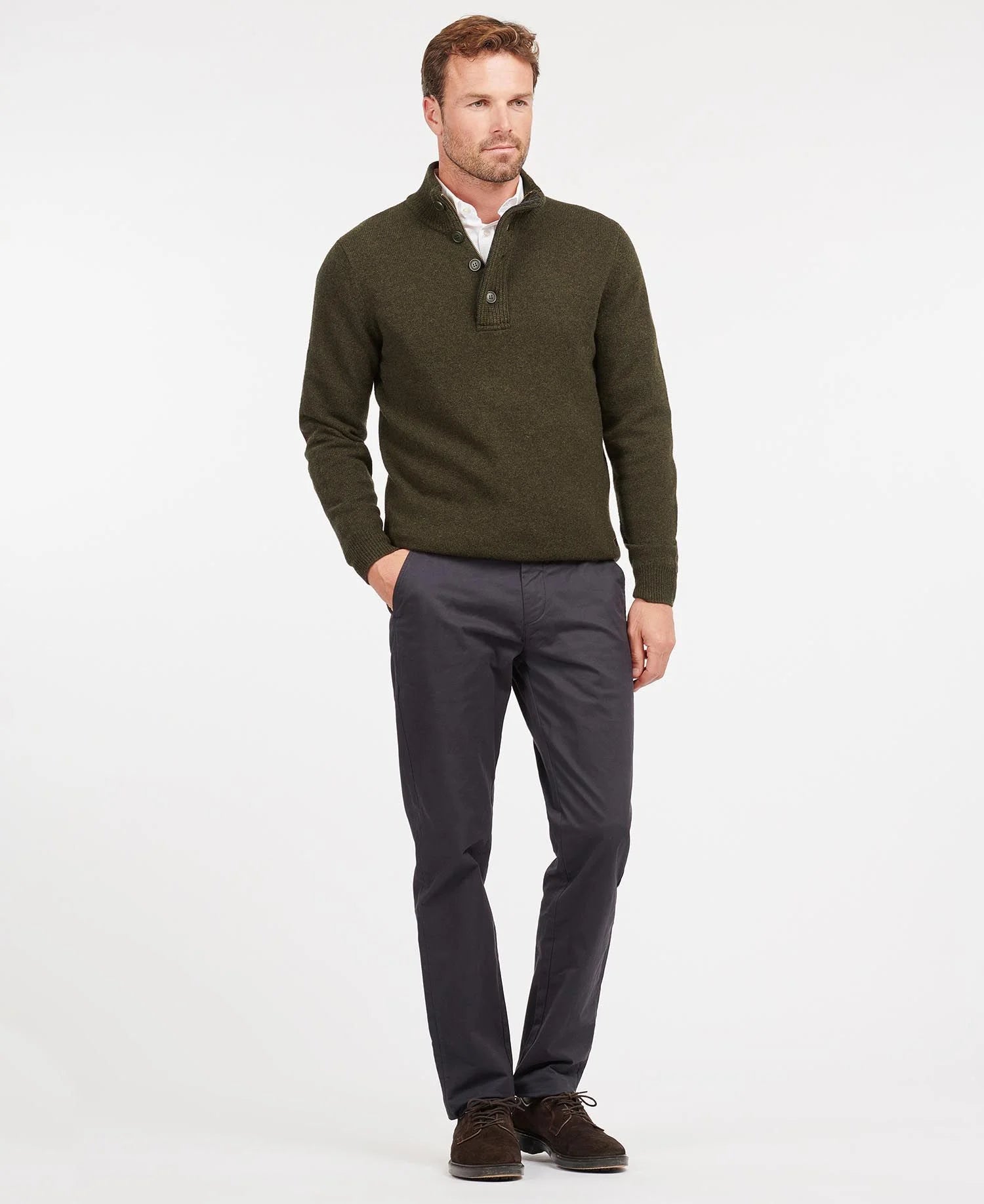 Maglia Mezza Zip Barbour / Verde - Ideal Moda