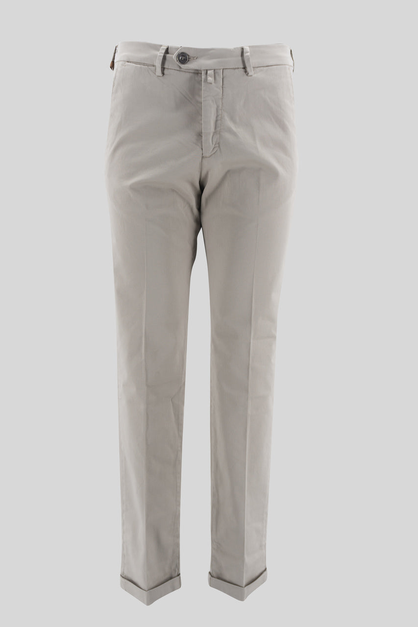 Pantalone Slim Fit / Beige - Ideal Moda