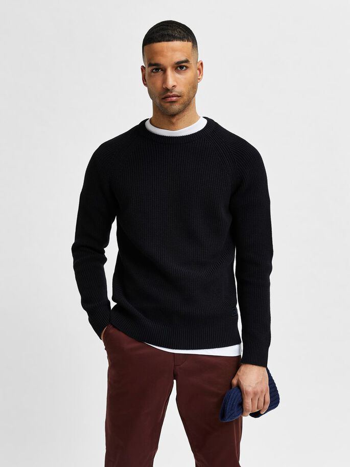 Pullover Selected Tramato / Nero - Ideal Moda