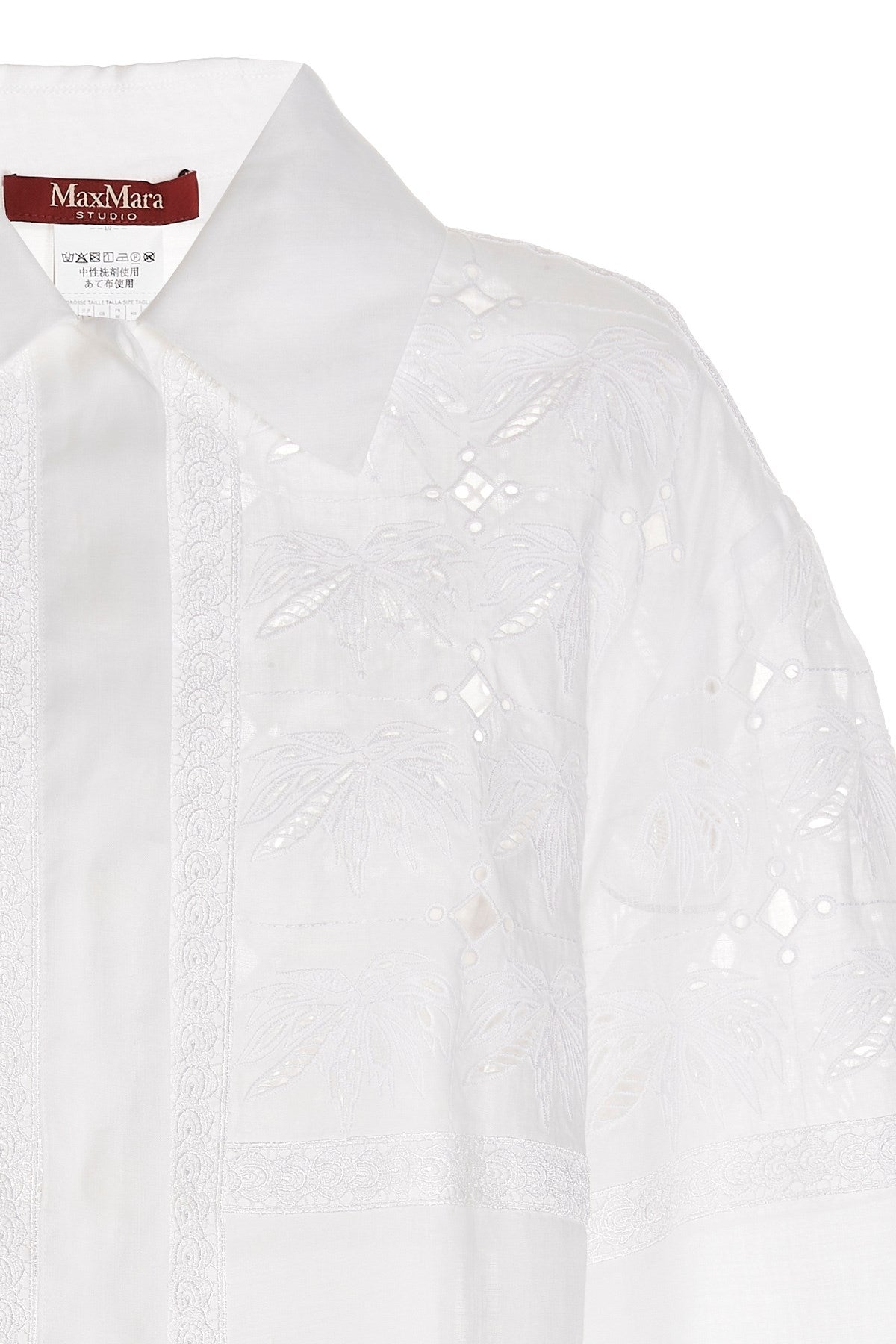 Camicia con Ricami Max Mara / Bianco - Ideal Moda