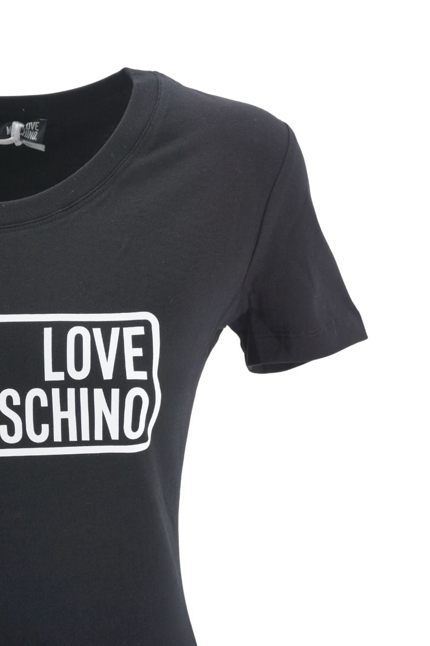 T-Shirt Love Moschino con Logo / Nero - Ideal Moda