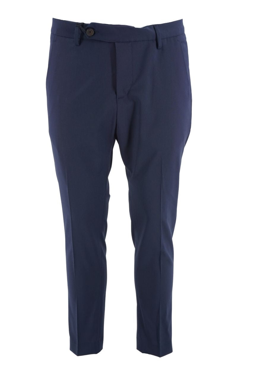 Pantalone in Lana Estiva / Blu - Ideal Moda