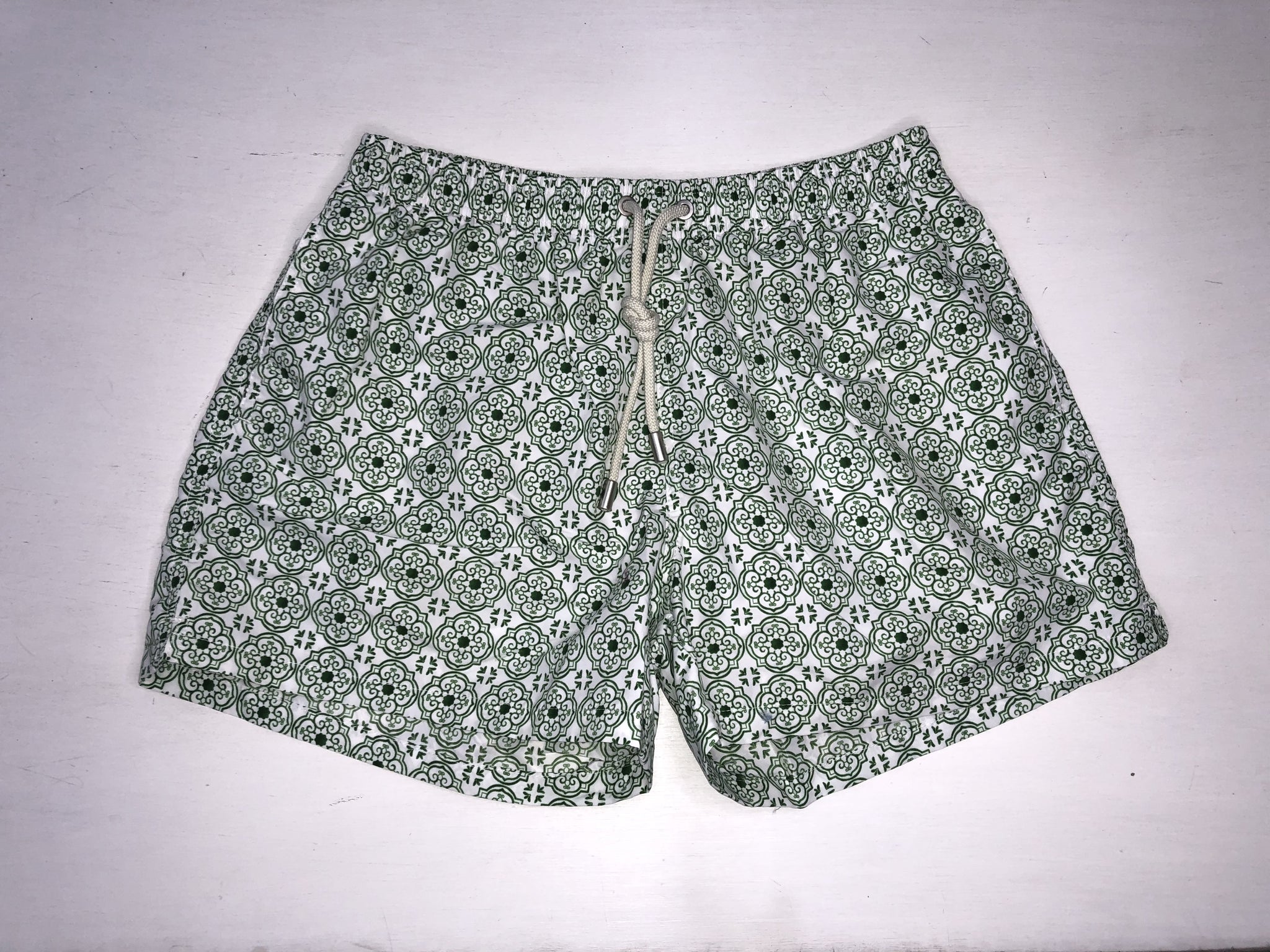 Pantaloncino da mare fantasia Sorrento / Verde - Ideal Moda