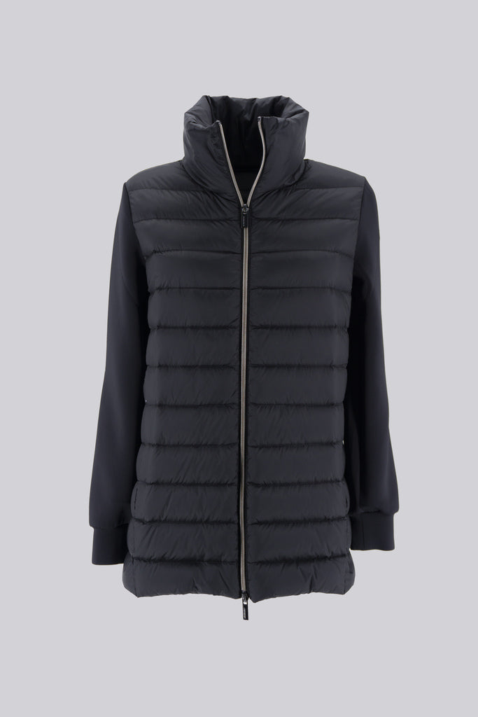 Winter Fleece Duck Long Lady / Nero - Ideal Moda