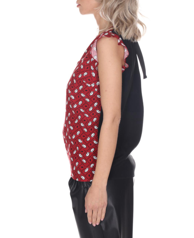 Blusa stampata / Rosso - Ideal Moda