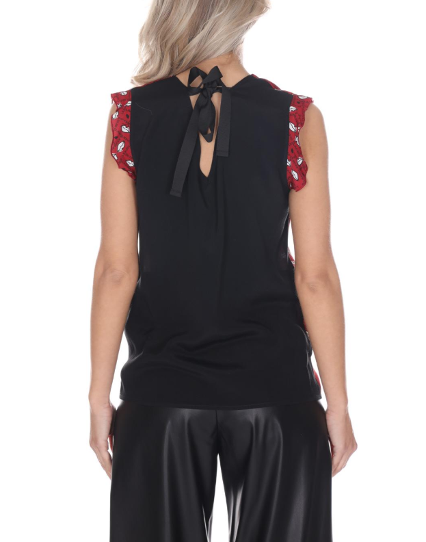 Blusa stampata / Rosso - Ideal Moda