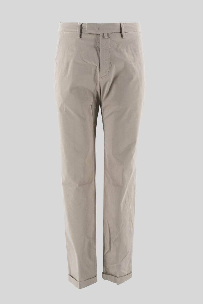 Pantalone Slim Fit / Beige - Ideal Moda