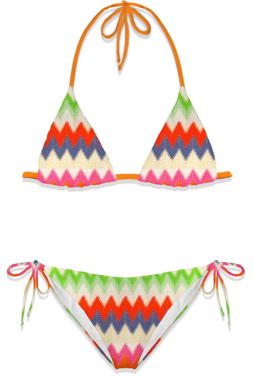 Bikini con Fantasia Mc2 Saint Barth / Multicolor - Ideal Moda