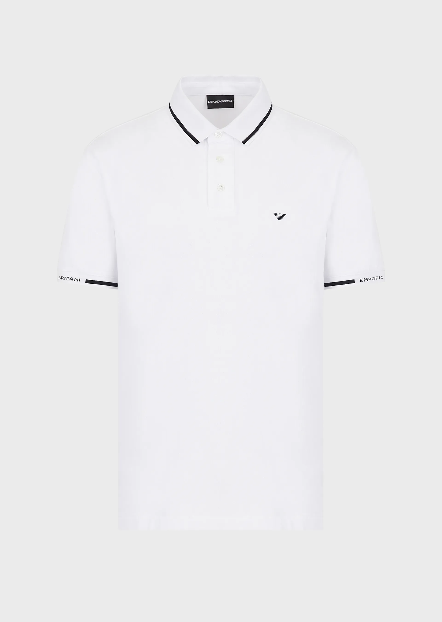 Polo Emporio Armani con Logo / Bianco - Ideal Moda