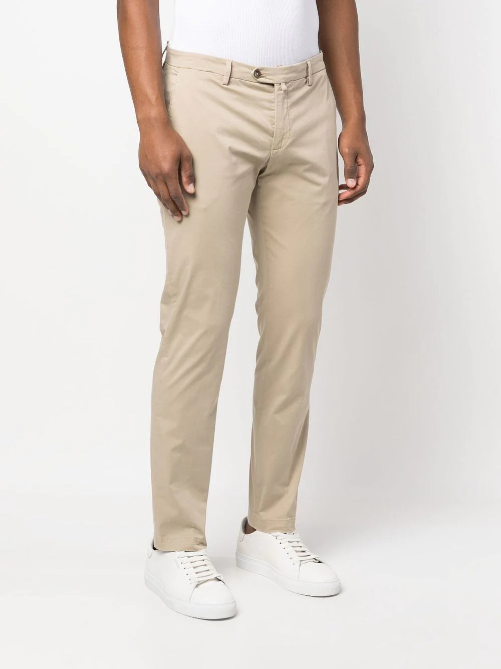 Pantalone Briglia Slim Fit / Beige - Ideal Moda