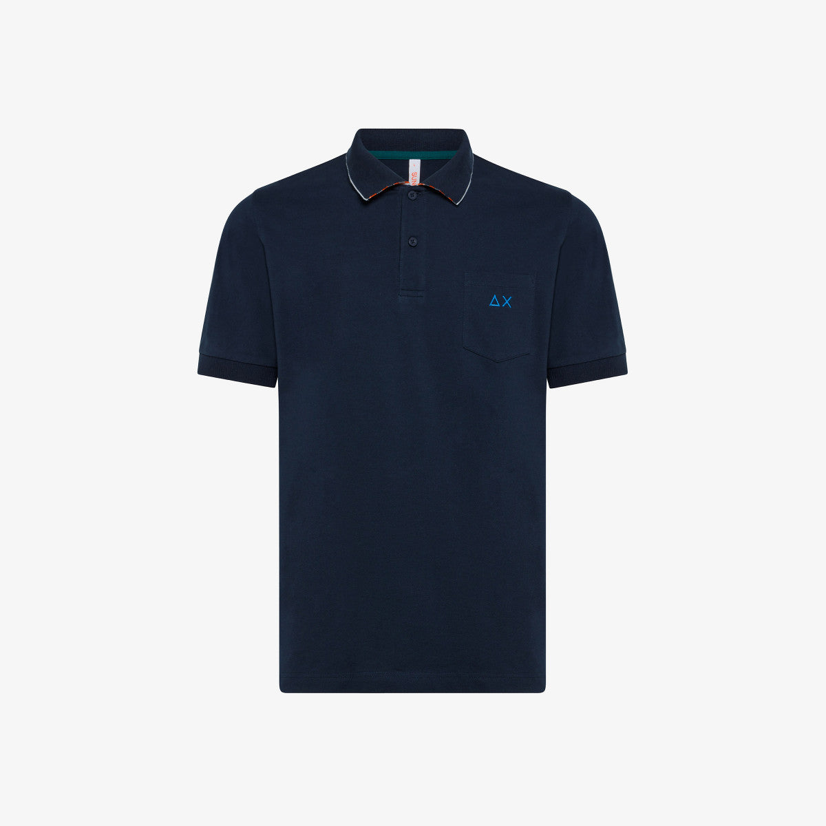 Polo Sun68 con Logo sul Petto / Blu - Ideal Moda