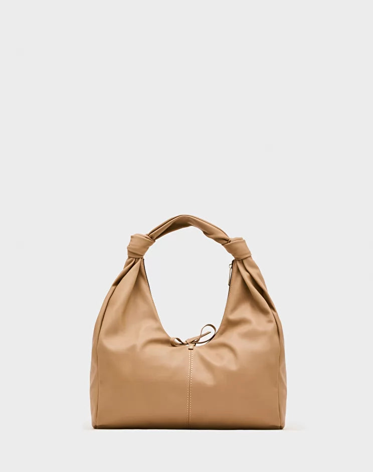 Borsa Manila Grace Hobo Clio Big / Beige - Ideal Moda