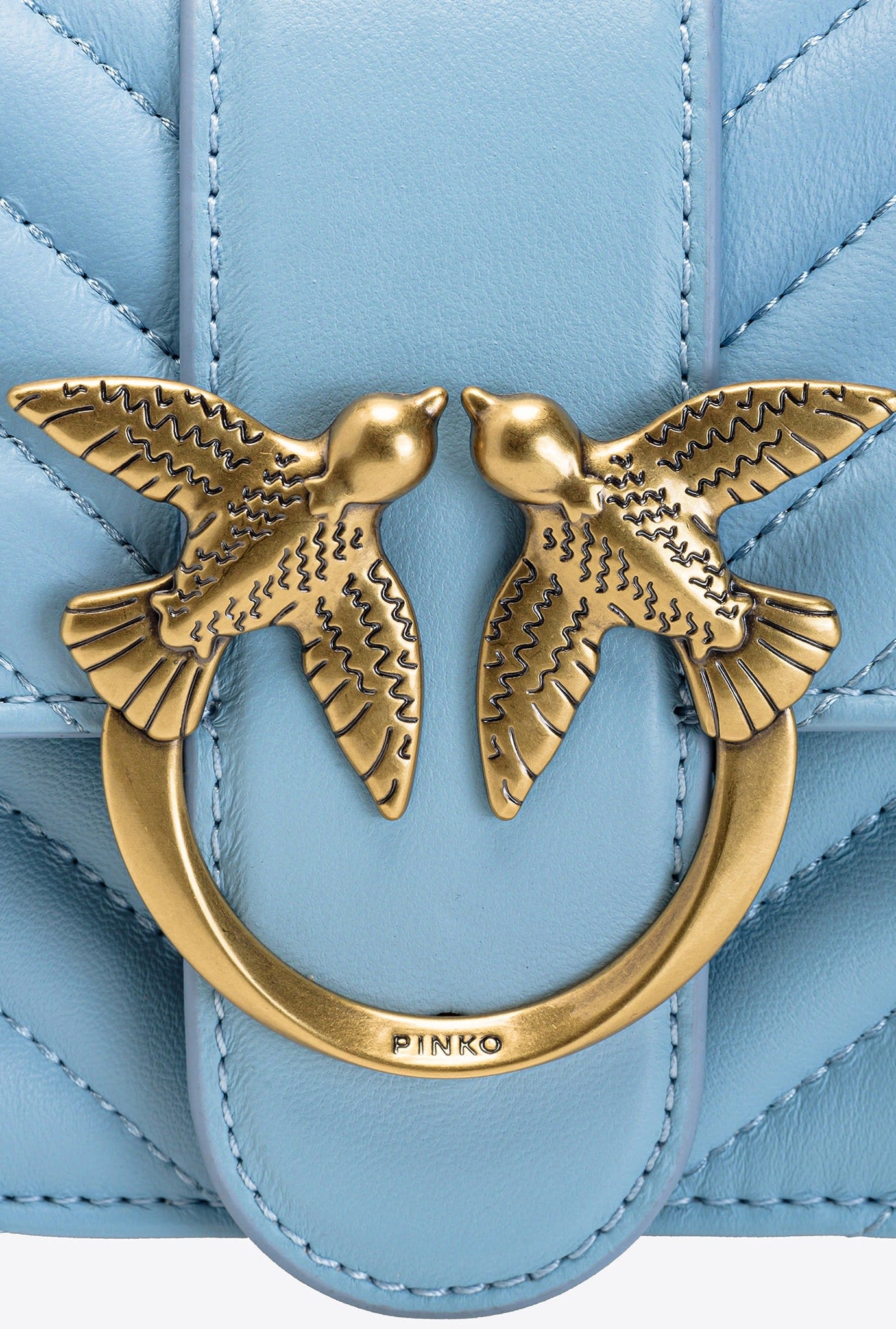 Borsa Pinko Love Mini Icon / Azzurro - Ideal Moda