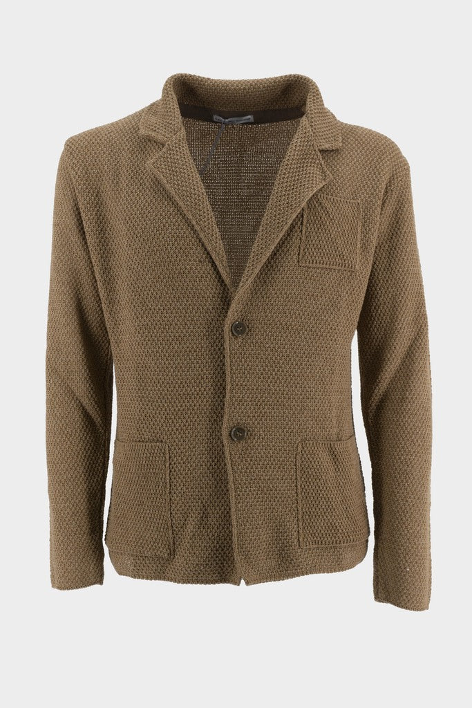 Giacca in Cotone / Beige - Ideal Moda