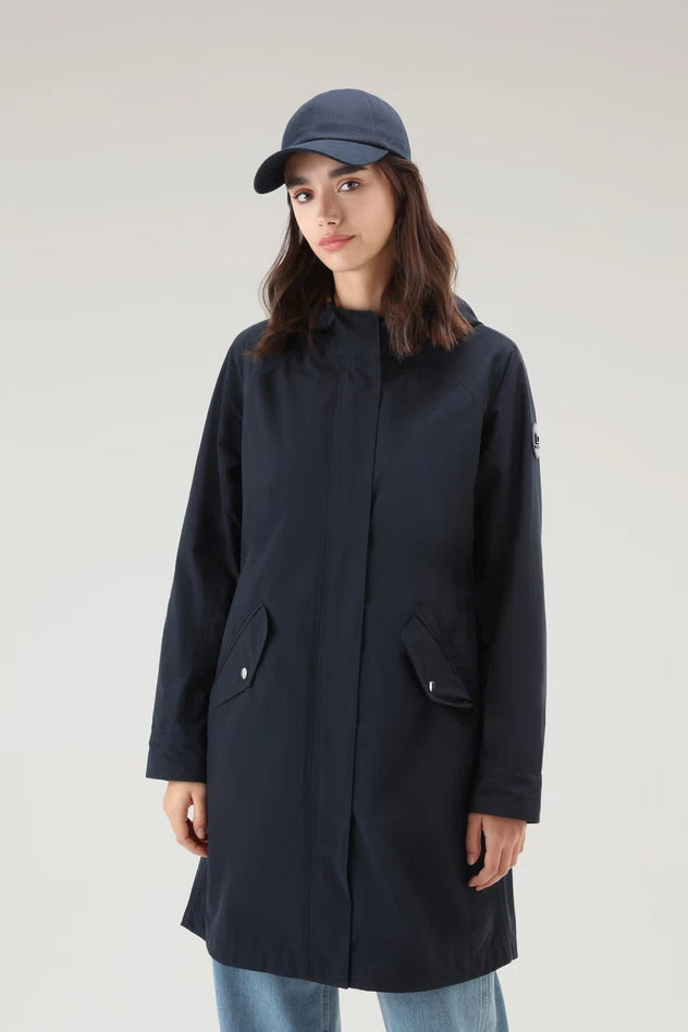 Giubbino Parka Leggero Woolrich / Blu - Ideal Moda