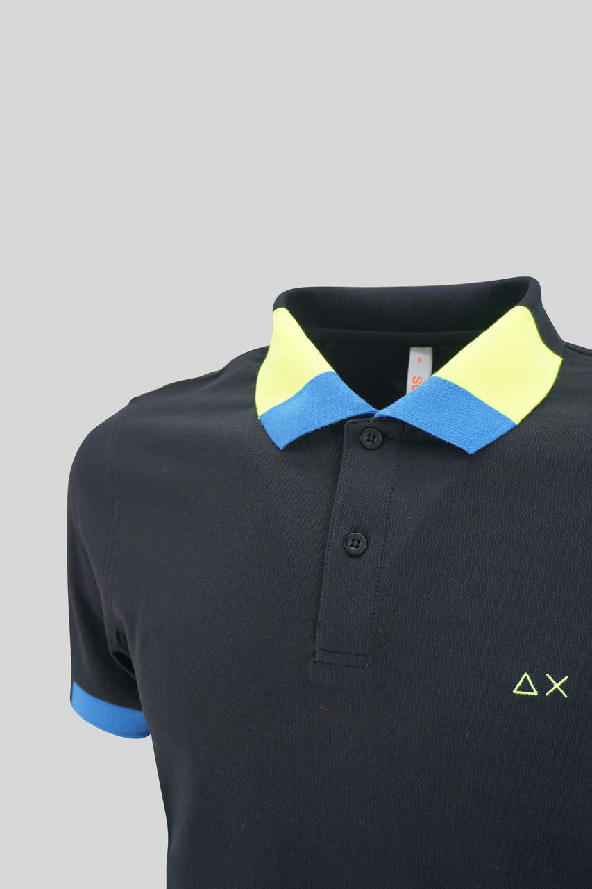 Polo Fluo Multicolor / Nero - Ideal Moda