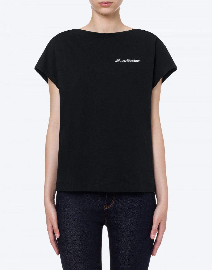 T-Shirt Love Moschino con Logo / Nero - Ideal Moda