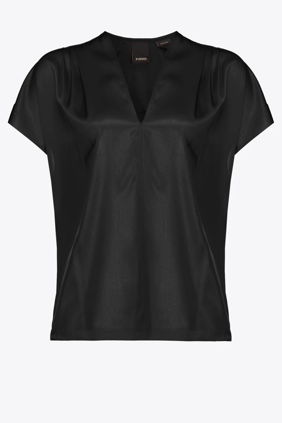 Blusa con Scollo a V Pinko / Nero - Ideal Moda