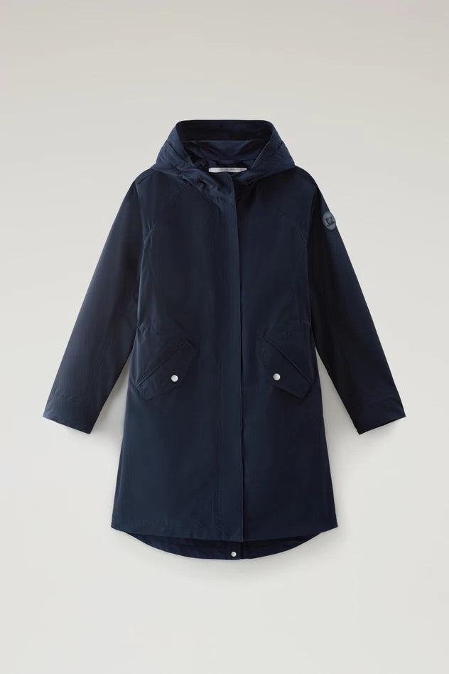 Giubbino Parka Leggero Woolrich / Blu - Ideal Moda