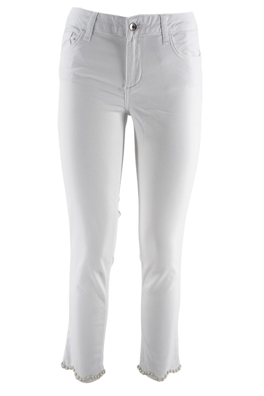 Pantalone Liu Jo con Applicazioni / Bianco - Ideal Moda