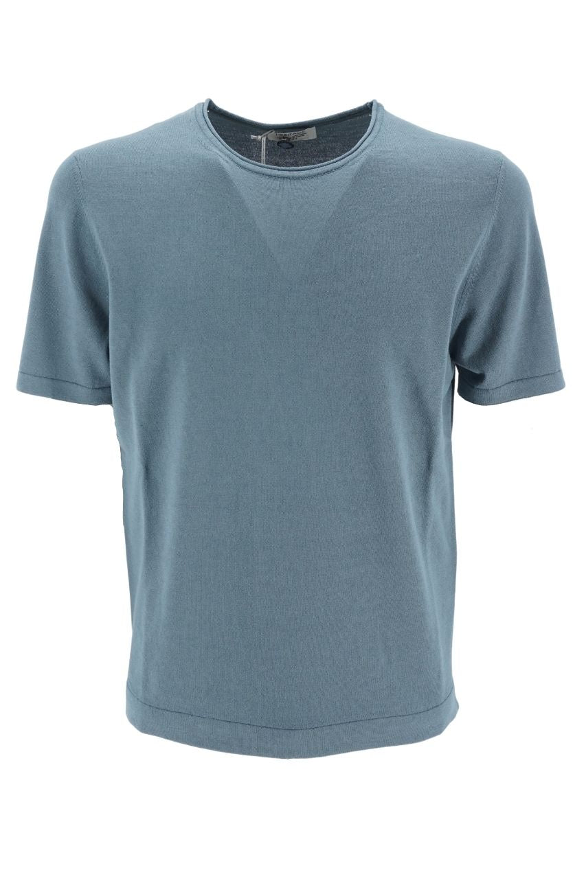 T-Shirt Heritage in Filo di Cotone / Grigio - Ideal Moda