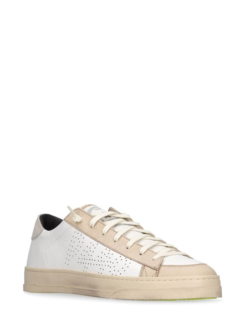 Sneaker JackB in Pelle P448 / Bianco - Ideal Moda