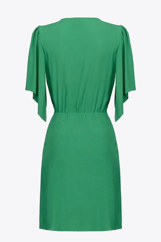 Abito Incrociato in Crepe Pinko / Verde - Ideal Moda