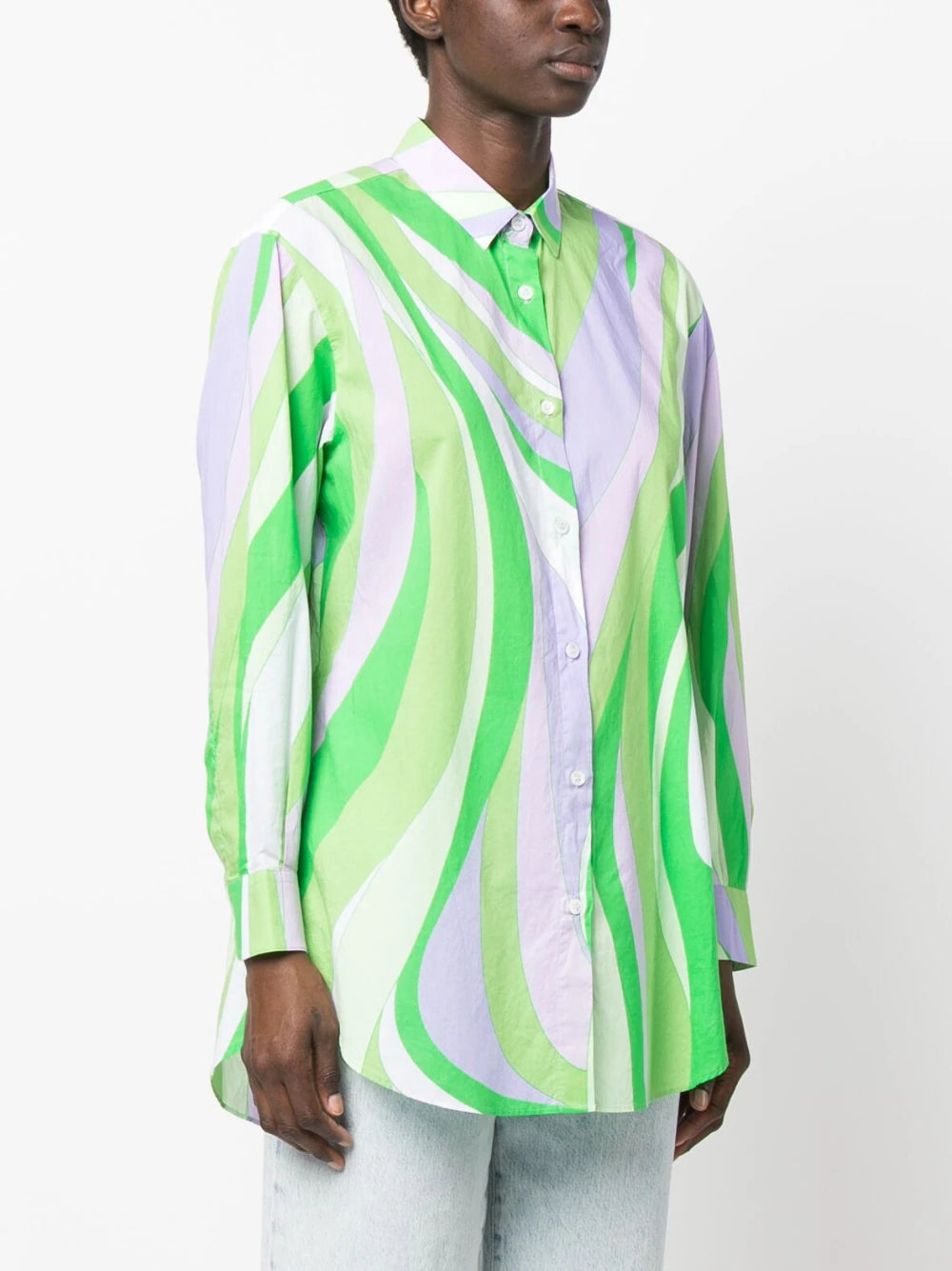 Camicia con Ricamo Mc2 Saint Barth / Verde - Ideal Moda