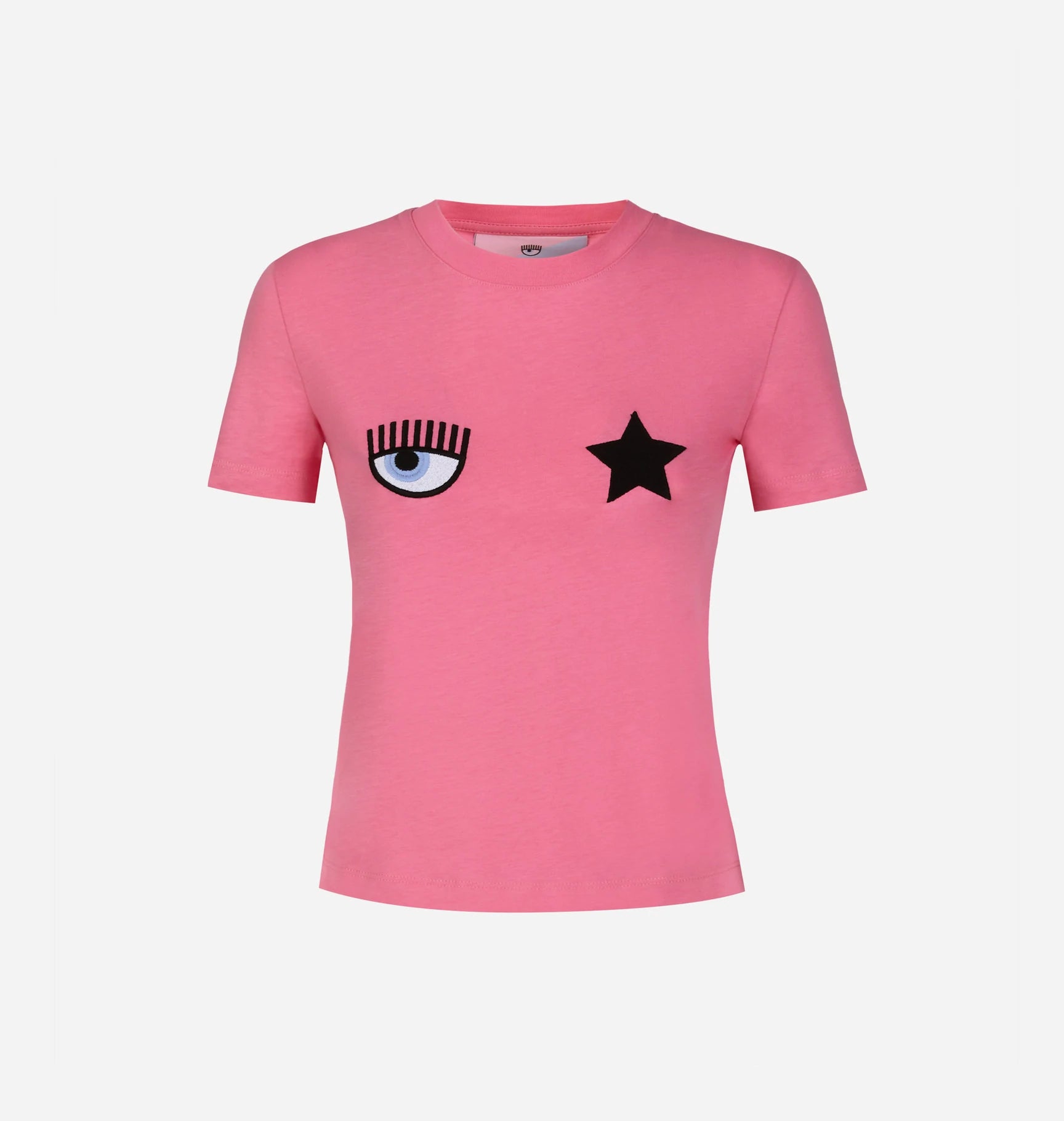 T-Shirt Chiara Ferragni con Logo / Rosa - Ideal Moda