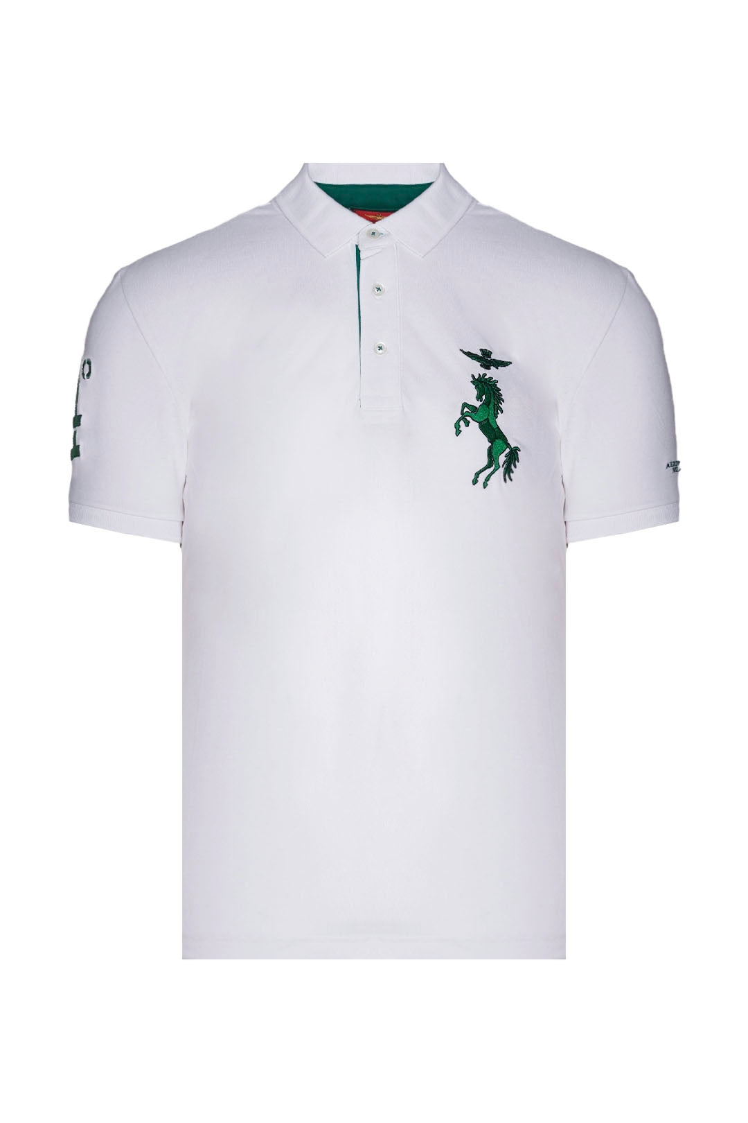 Polo Aeronautica Militare con Logo / Bianco - Ideal Moda