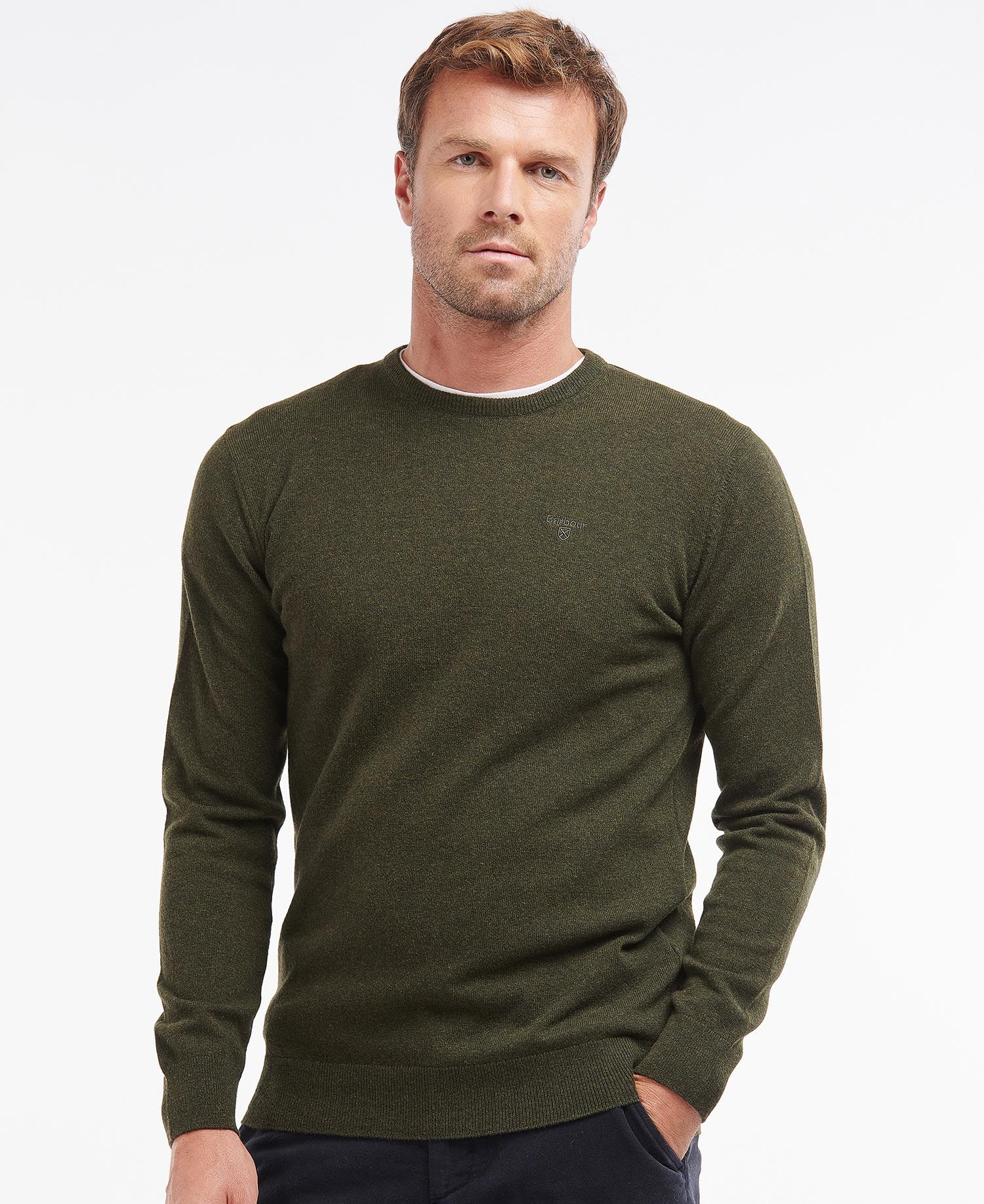 Maglia Barbour girocollo / Verde - Ideal Moda