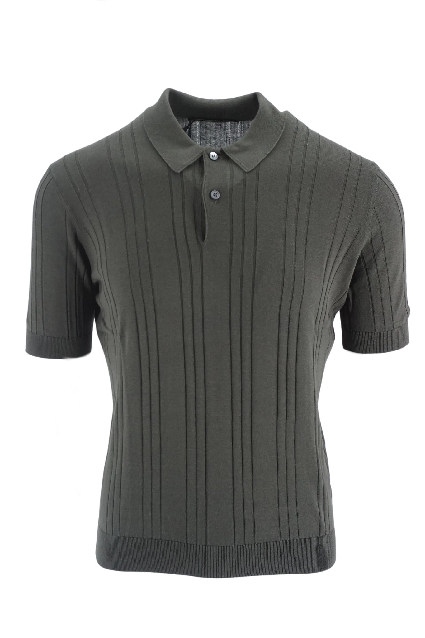 Polo Shirt in Tagliatore Silk Green