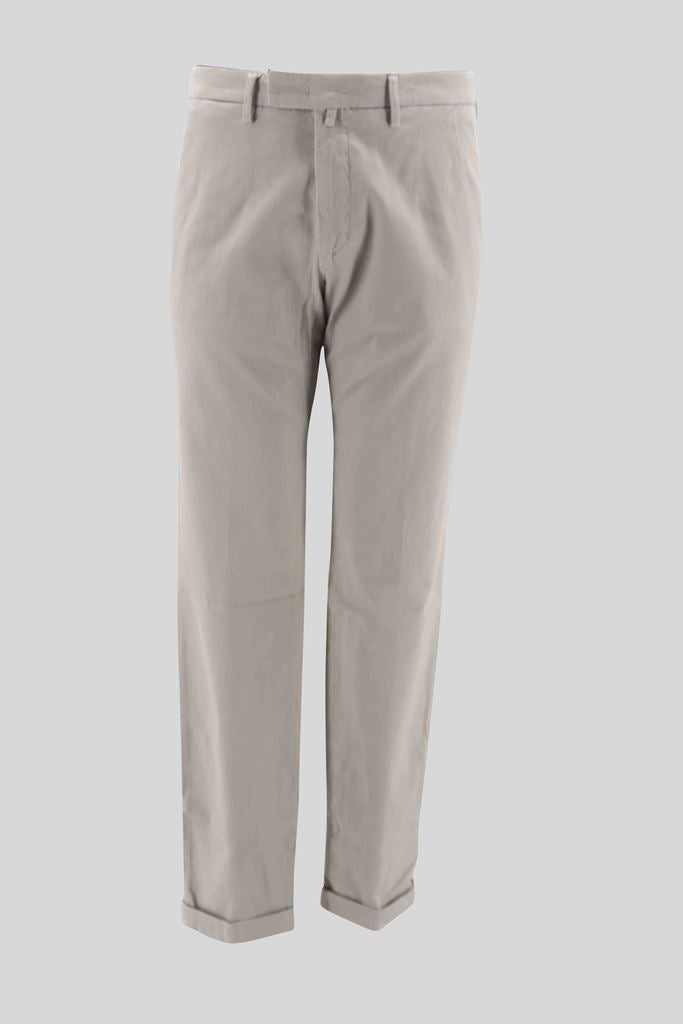 Pantalone in Cotone Tramato / Beige - Ideal Moda