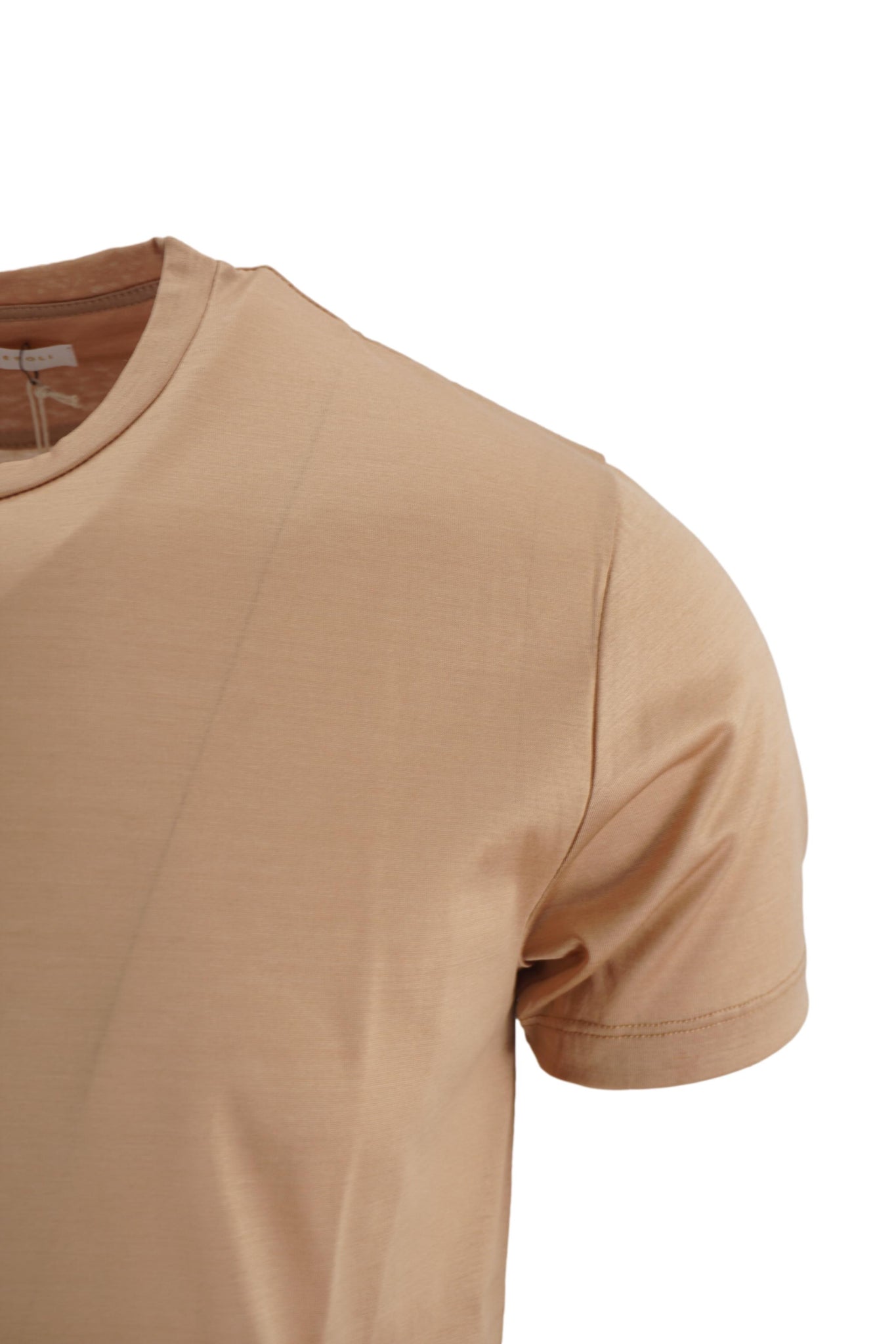 T-Shirt in Filo di Scozia Daniele Fiesoli / Beige - Ideal Moda