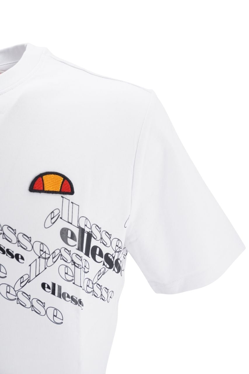 T-Shirt Ellesse con Logo / Bianco - Ideal Moda