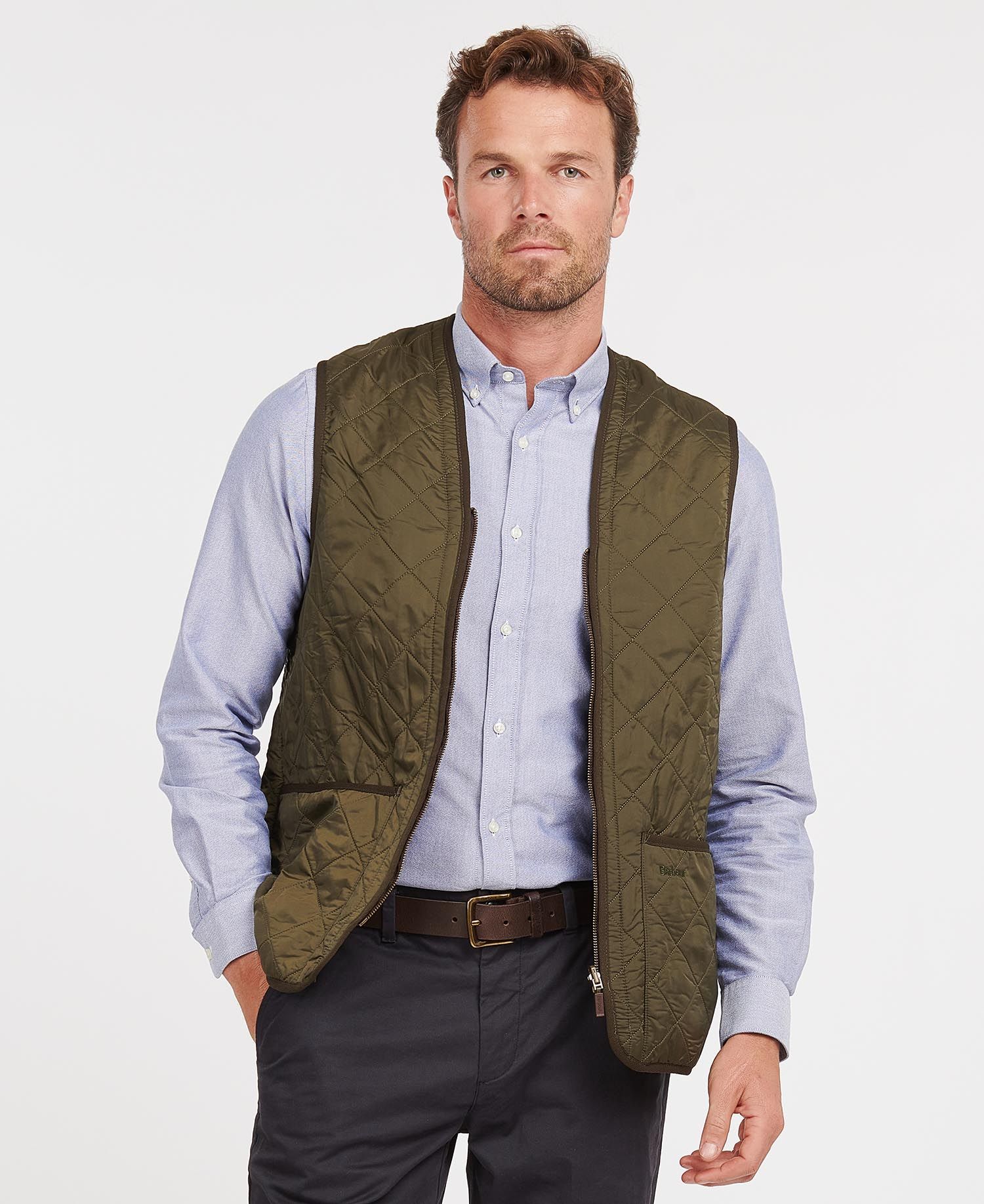 Gilet con Zip Barbour / Verde - Ideal Moda