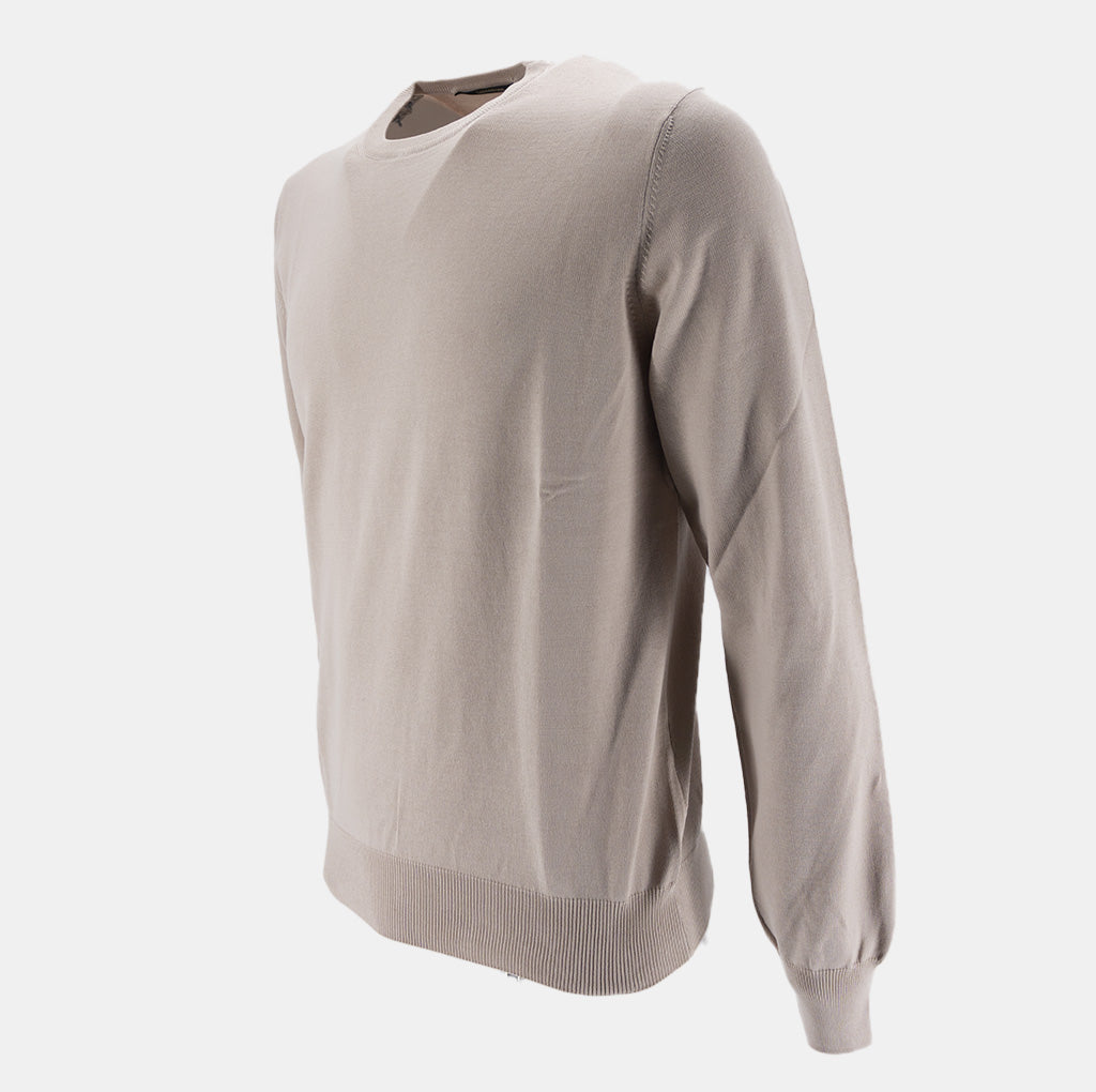 Maglia in Filo di Cotone / Beige - Ideal Moda