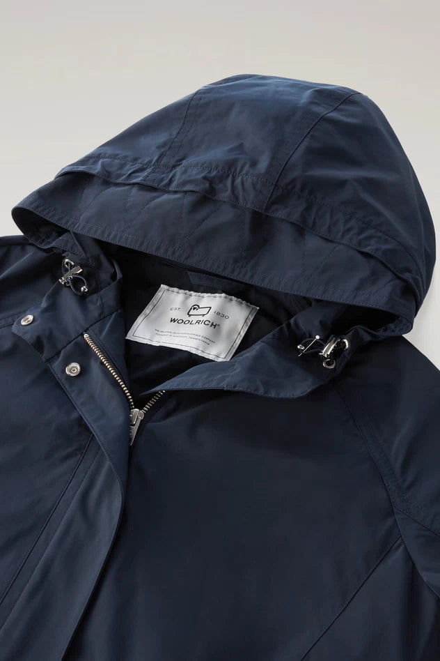 Giubbino Parka Leggero Woolrich / Blu - Ideal Moda