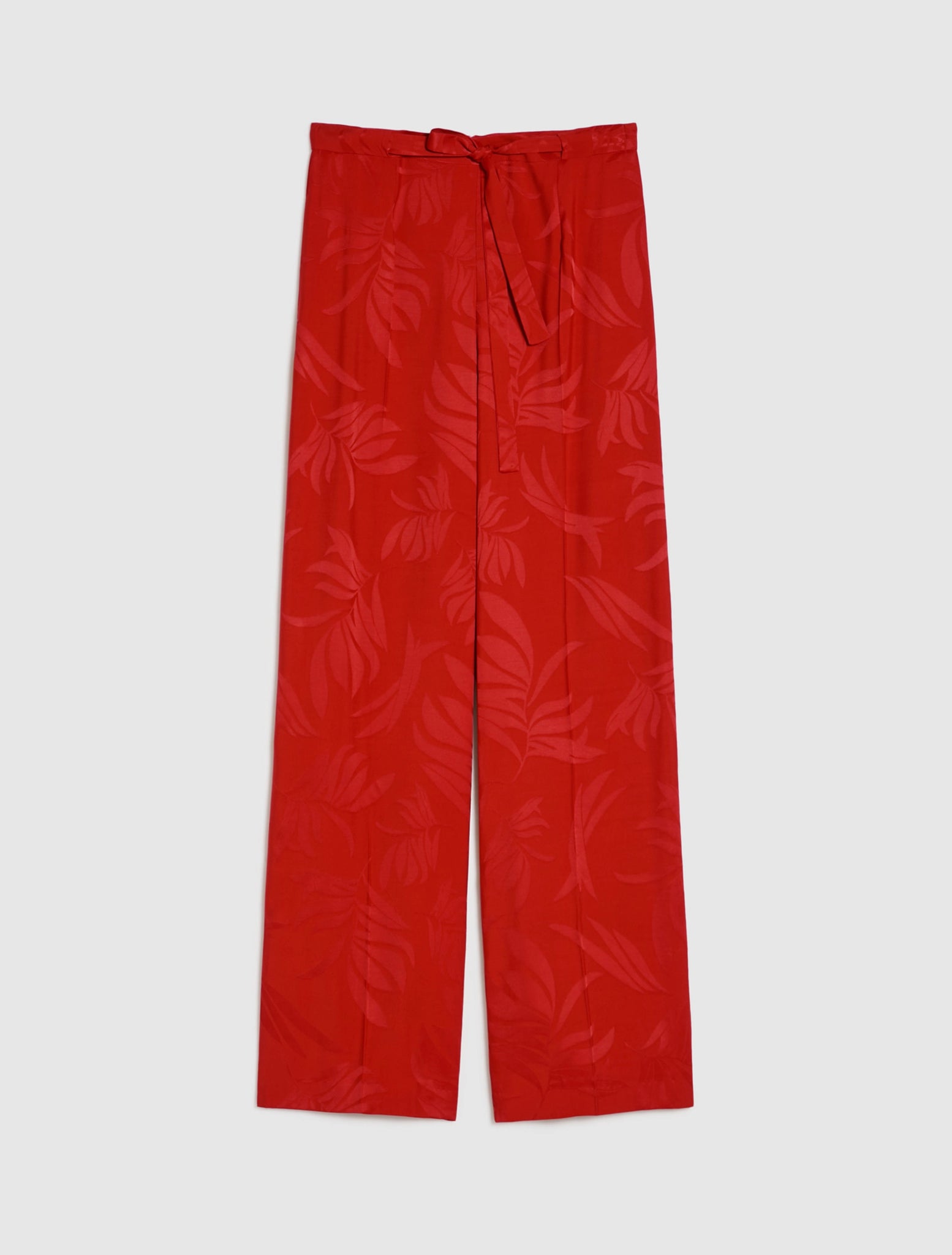 Pantalone in Viscosa Jacquard Pennyblack / Rosso - Ideal Moda