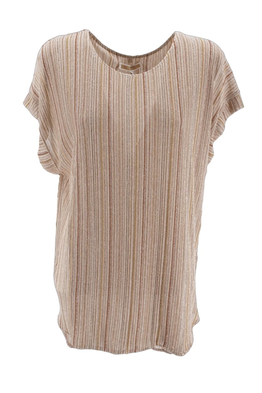 Blusa Kocca con Maniche Ampie / Beige - Ideal Moda