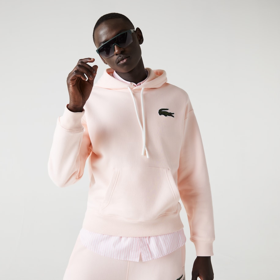 Felpa Unisex con Logo Lacoste / Rosa - Ideal Moda