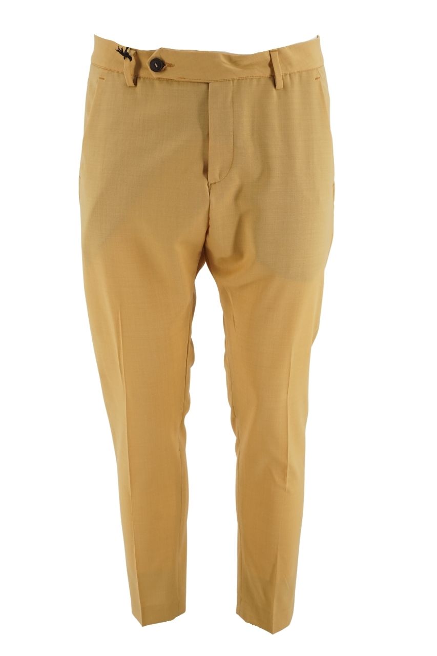 Pantalone in Lana Estiva / Beige - Ideal Moda