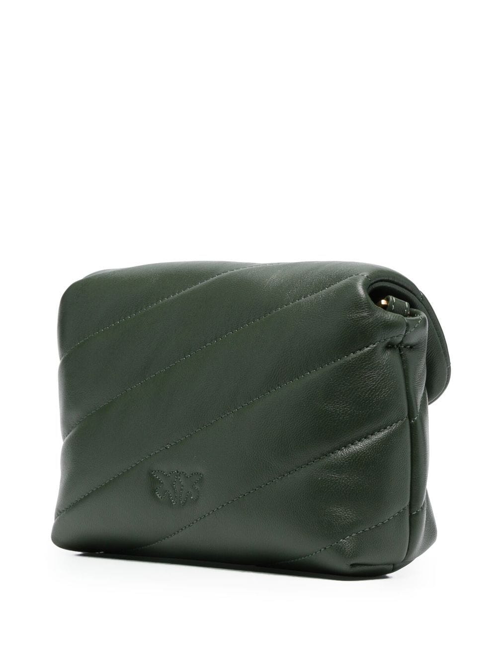 Borsa Trapuntata a Tracolla con Logo Pinko / Verde - Ideal Moda