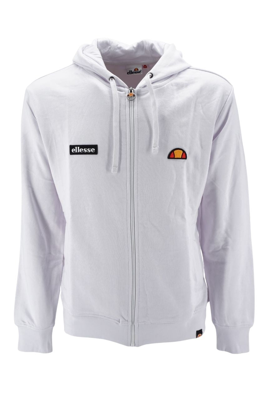 Felpa Ellesse con Zip / Bianco - Ideal Moda