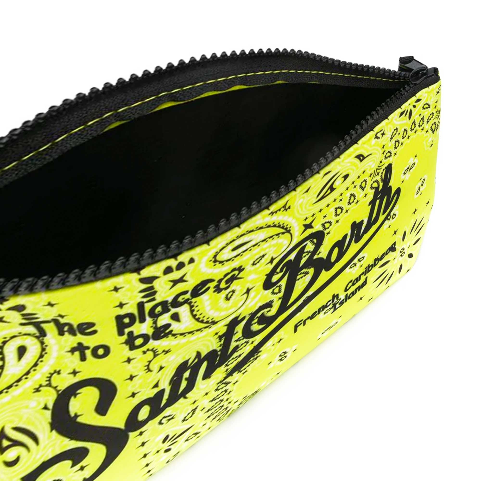 Pochette Tessuto Scuba / Giallo - Ideal Moda