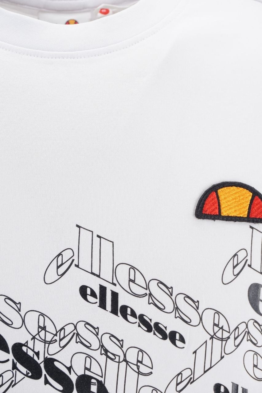 T-Shirt Ellesse con Logo / Bianco - Ideal Moda