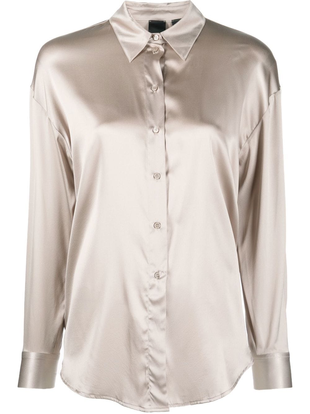 Camicia in Satin di Seta Pinko / Grigio - Ideal Moda