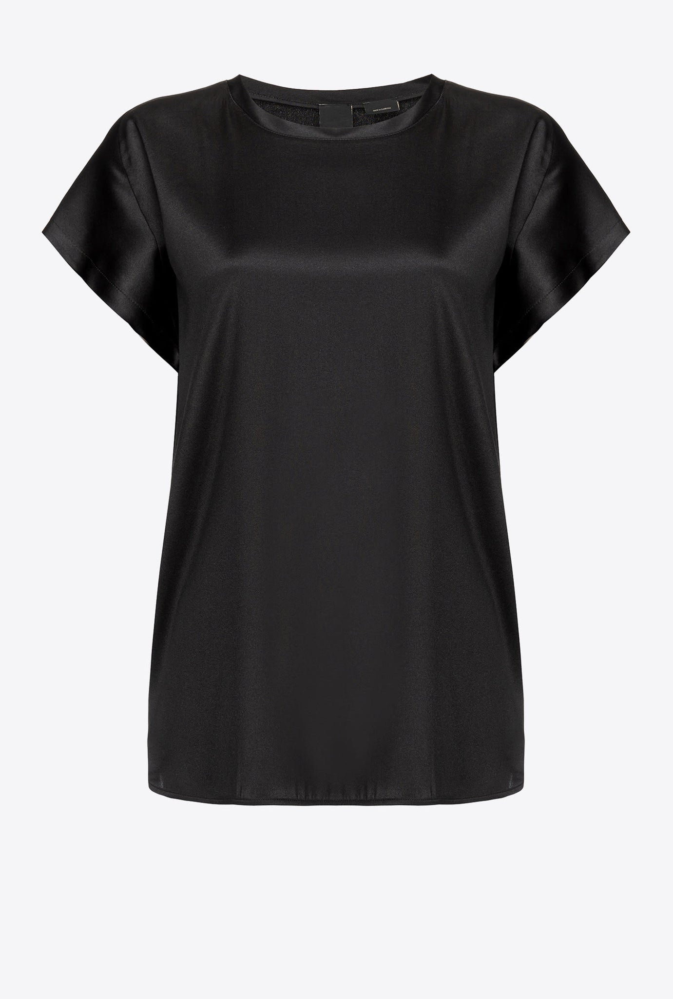 Blusa in Satin Stretch Pinko / Nero - Ideal Moda