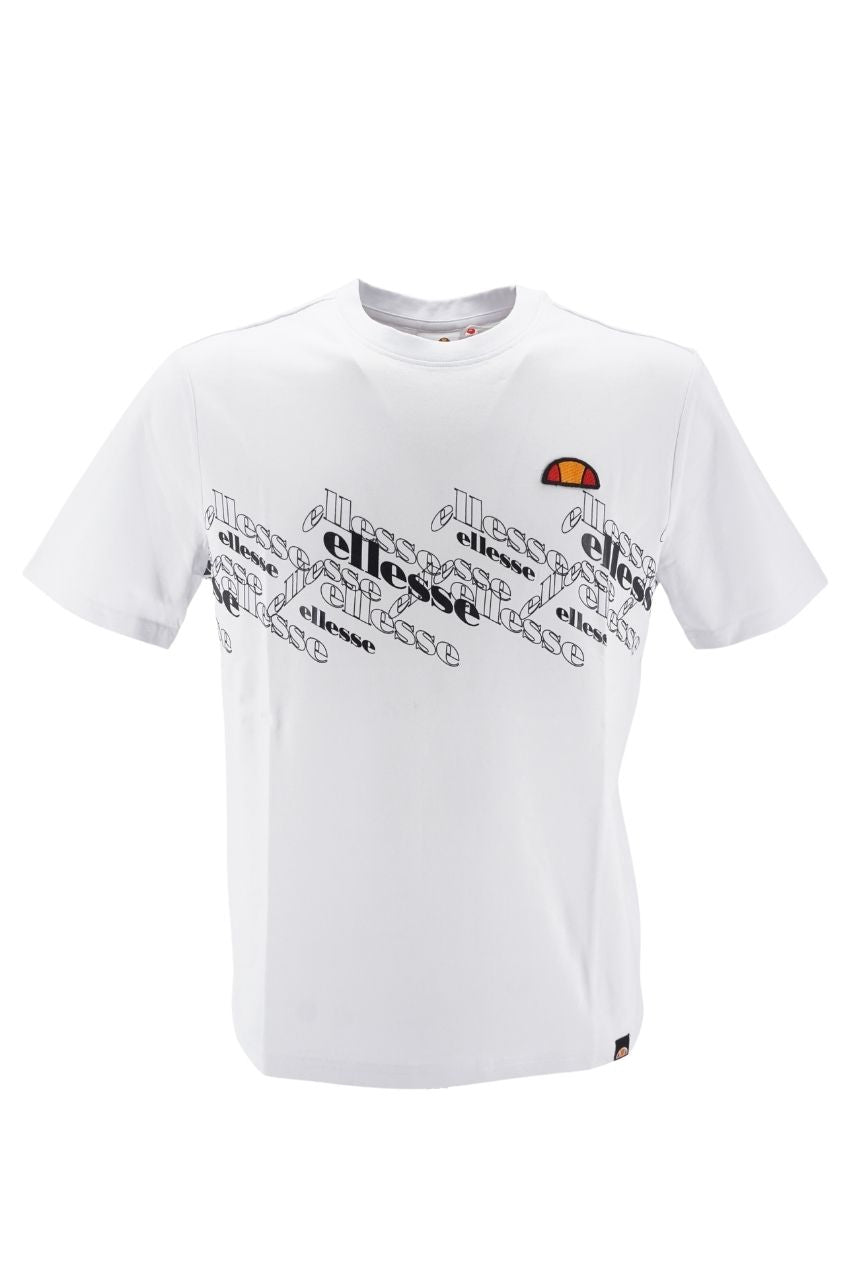 T-Shirt Ellesse con Logo / Bianco - Ideal Moda