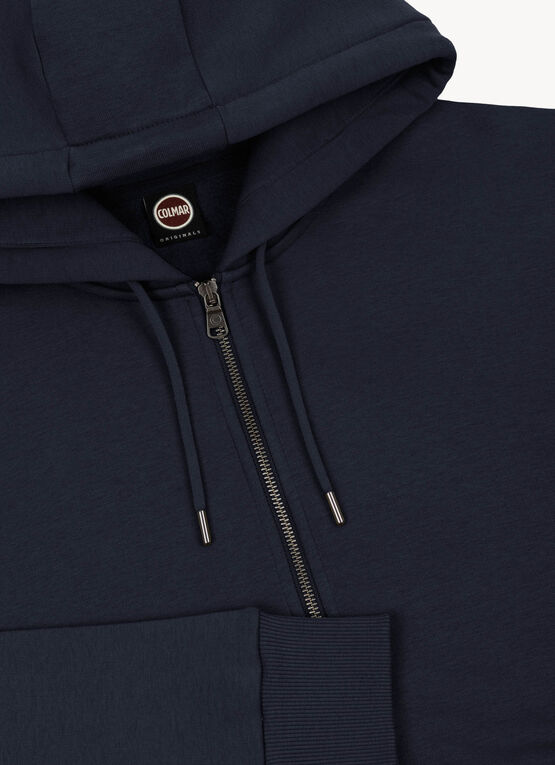 Felpa Full Zip con Cappuccio Colmar / Blu - Ideal Moda